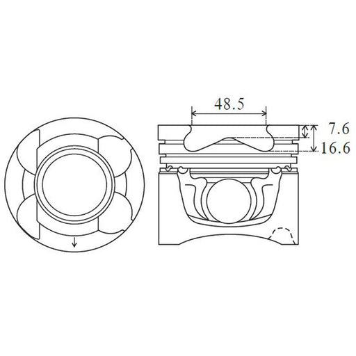 FAI Piston Cylinder Bore = PK27-000