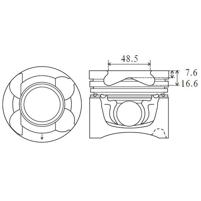 FAI Piston Cylinder Bore = PK27-050