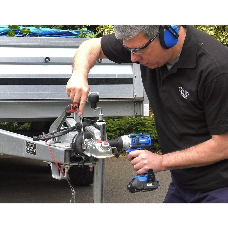 Draper D20 20V Brushless Impact Wrench, 1/2" Sq. Dr., 250Nm, 2 x 2.0Ah Batteries Draper  - Town Parts