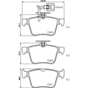 Mintex Rear Brake Pad Set MDB3973
