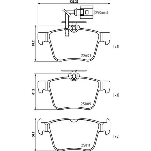 Mintex Rear Brake Pad Set MDB3973