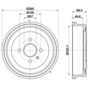 Mintex Brake Drum Assembly MBD048