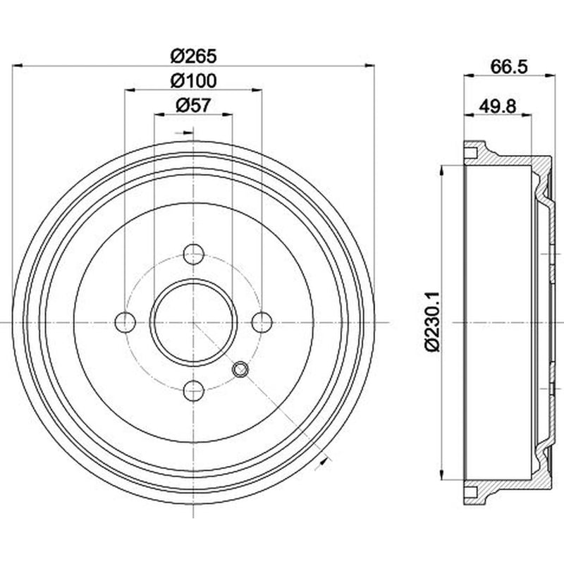Mintex Brake Drum Assembly MBD048