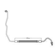 Juratek Brake Hydraulic Hose Line outer JBH1419L