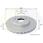 Comline 2 x Vented Front Brake Discs ADC1623V-x2