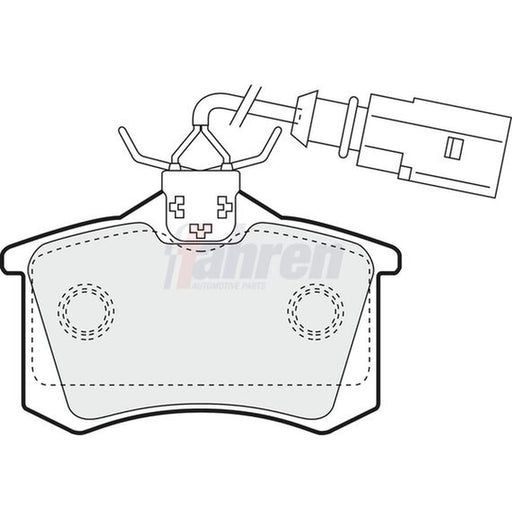 Fahren Rear Brake Pad Set fits Ford Galaxy 1996-2006 1.9
