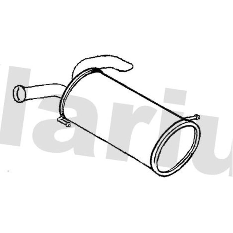 Klarius Box With Tail Pipe Rear KA65M