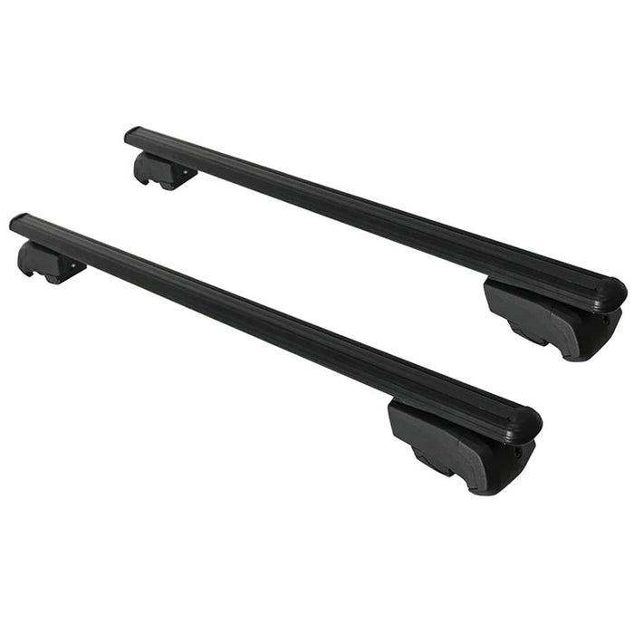 Roof Bars Rack Black Locking fits Volkswagen Atlas Cross Sport 2020- - Omtec - Van Life Living