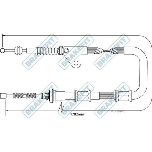 Apec Handbrake Cable Right Rear BBC3413