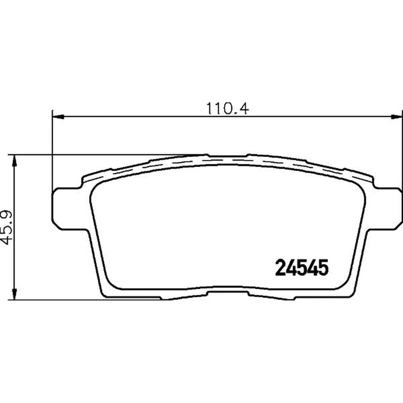DON Rear Brake Pad Set PCP1360