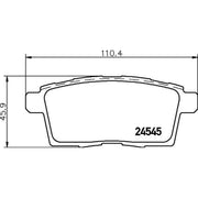 Mintex Rear Brake Pad Set MDB2886