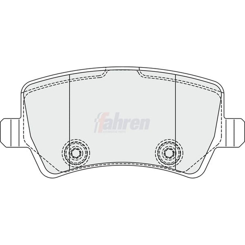 Fahren Rear Brake Pad Set fits Ford Galaxy 2006-2015 2.0