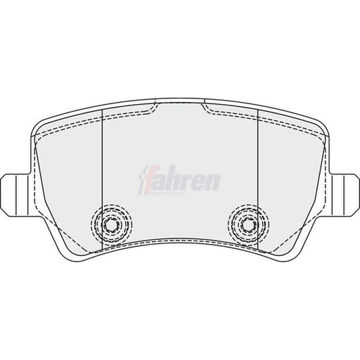 Fahren Rear Brake Pad Set fits Ford Galaxy 2006-2015 2.0
