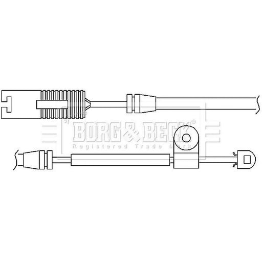Borg & Beck Brake Pad Wear Sensor Front BWL3027