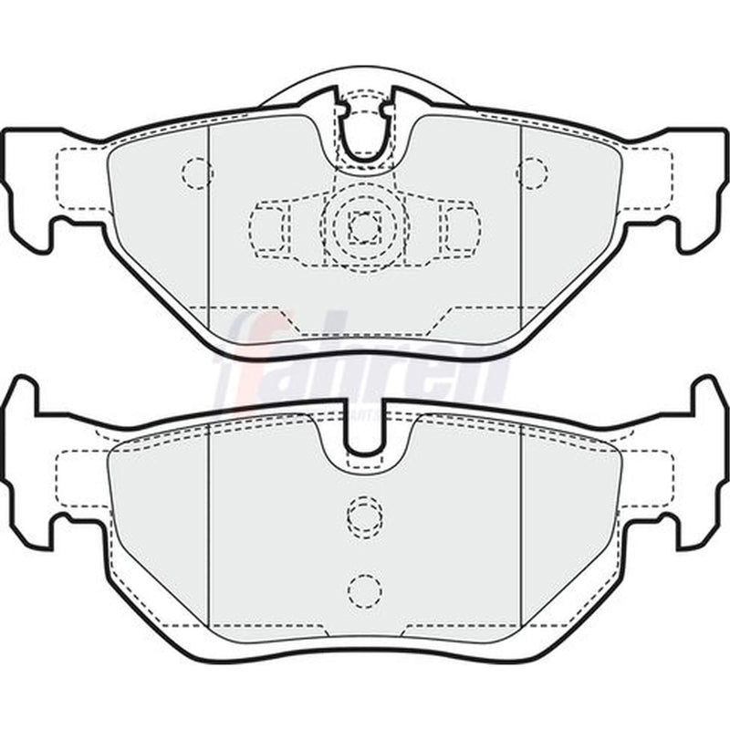 Fahren Front Vented & Rear Vented Brake Discs & Pads fits BMW 3 2004-2013