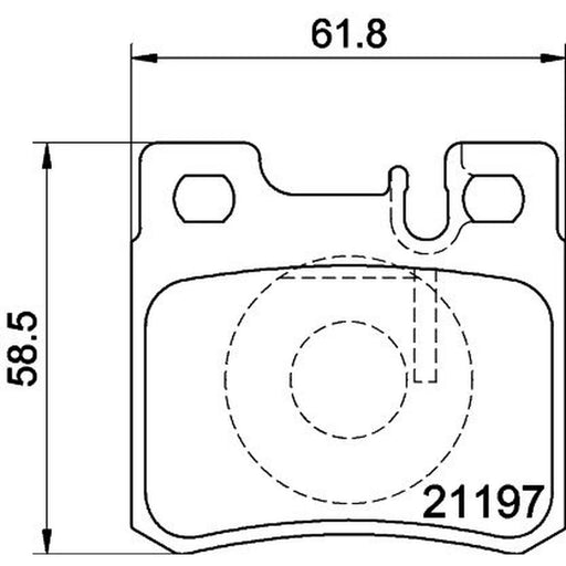 DON Rear Brake Pad Set PCP1232
