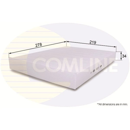 Comline Cabin Air Filter (Pollen Filter) EKF163