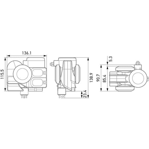 Hella Car Horn Signal Unit 3PB 013 410-081