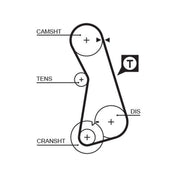 Gates Timing Belt Cambelt 124 Teeth 5308