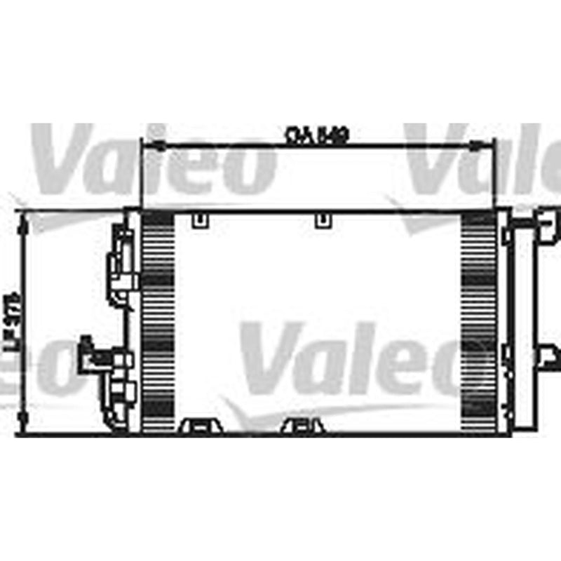 Valeo Air Conditioning Condenser 818047