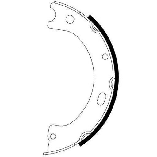 Textar Parking Brake Shoe Set 91086500