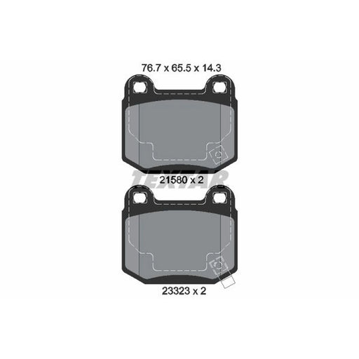 Textar Rear Brake Pad Set 2158001