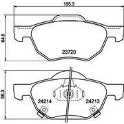 Mintex Front Brake Pad Set MDB2599