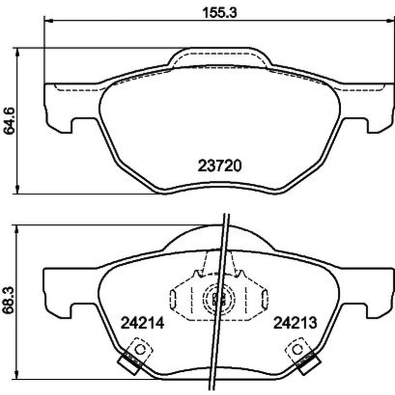 Mintex Front Brake Pad Set MDB2599