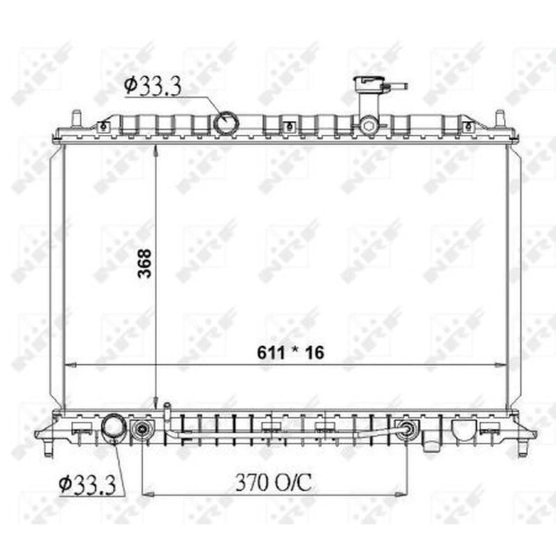 NRF Engine Radiator 50138