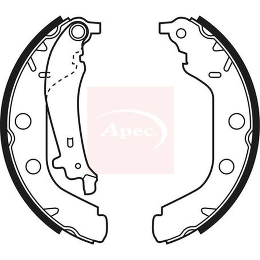 Apec Brake Shoe Set Axle Kit SHU540