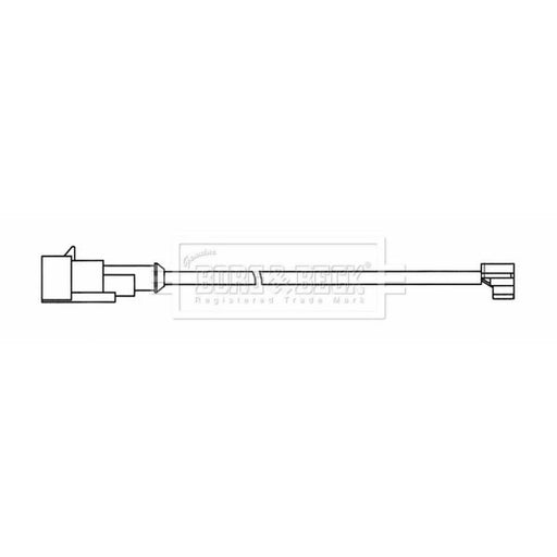 Borg & Beck Brake Pad Wear Sensor Rear BWL33078