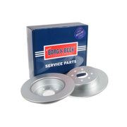 Borg & Beck 2 x Solid Rear Brake Discs BBD4398-x2