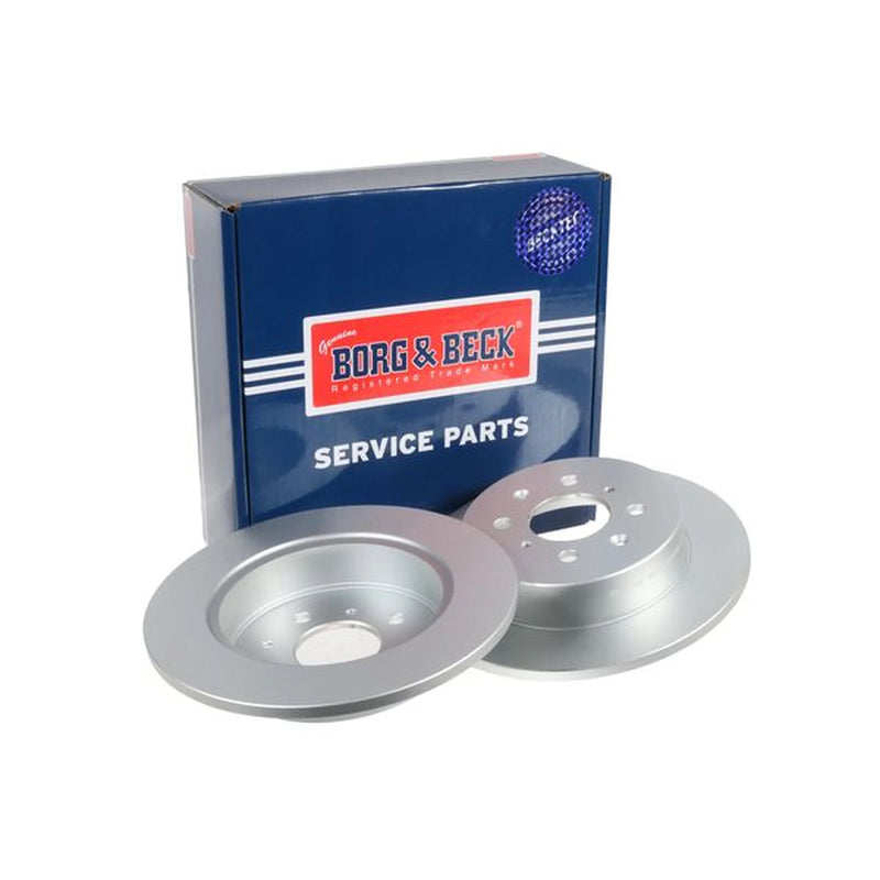 Borg & Beck 2 x Solid Rear Brake Discs BBD4398-x2