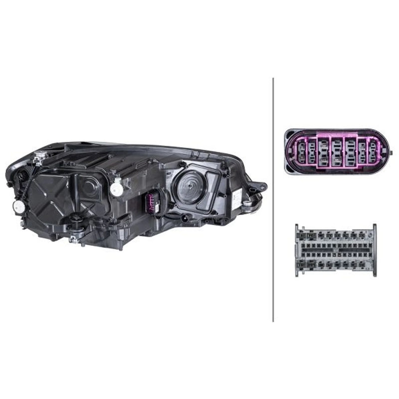 Hella Headlight Headlamp LED Left 1EX 013 924-291