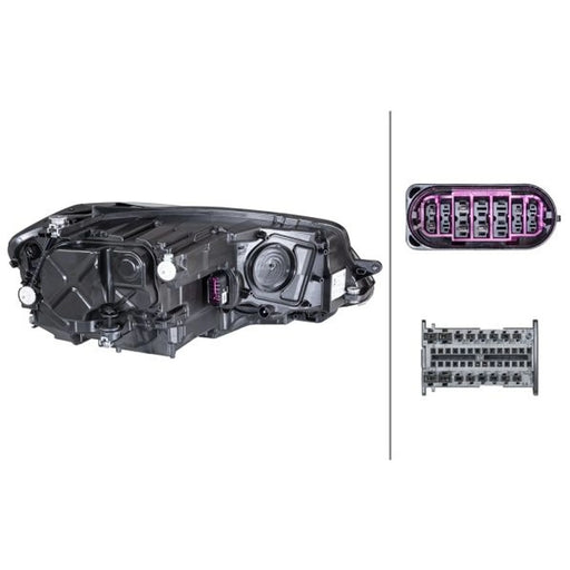 Hella Headlight Headlamp LED Left 1EX 013 924-291