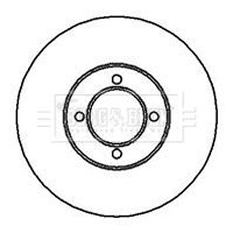 Borg & Beck 2 x Vented Front Brake Discs BBD4902