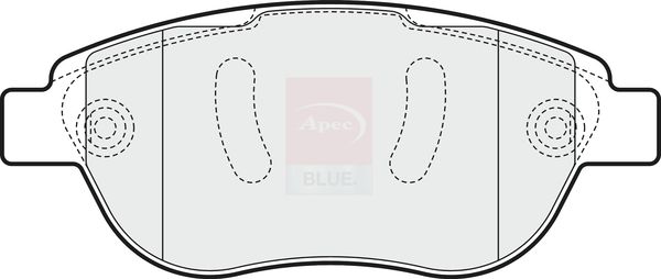 Apec Blue Brake Pad Set Front 137mm x 19mm PD3060