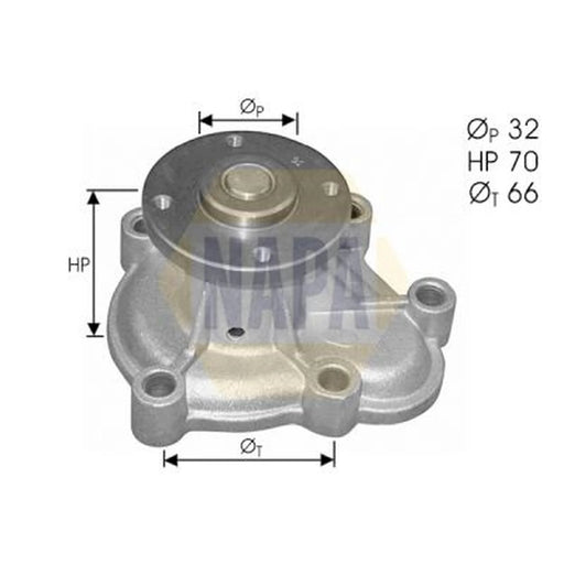 NAPA Engine Cooling Water Pump NWP1404
