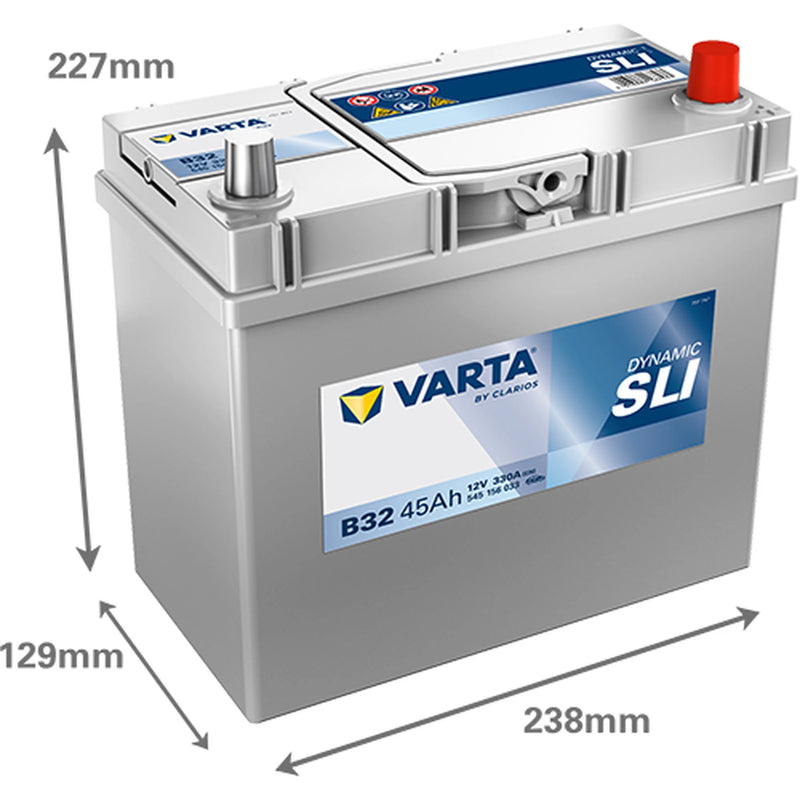 Varta Battery 12V 45Ah 330A 545156033K262