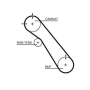 Gates Timing Belt Cambelt 92 Teeth 5548XS