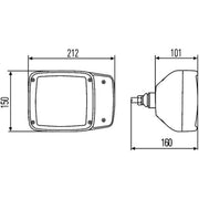 Hella Headlight Headlamp P21W Left 1SA 996 120-451