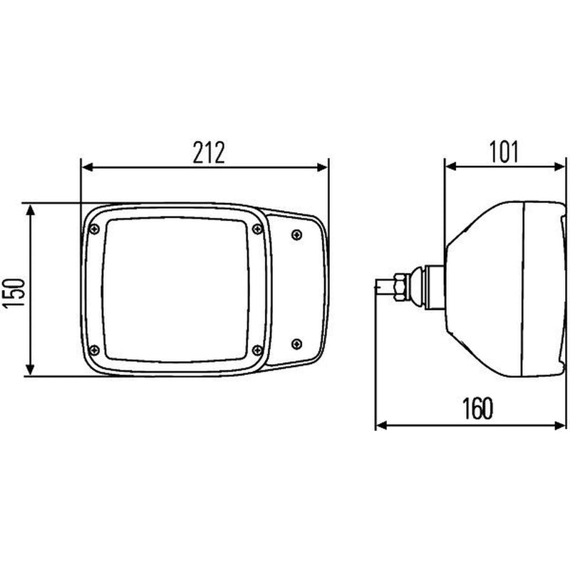 Hella Headlight Headlamp P21W Left 1SA 996 120-451