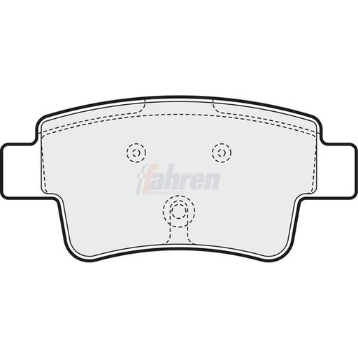 Fahren Rear Brake Pad Set FBP3221