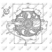 NRF Engine Cooling Fan 47747