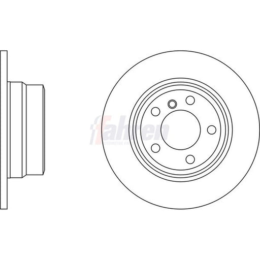 Fahren Rear Brake Solid Discs & Pads fits BMW X5 2000-2006 3.0 4.4