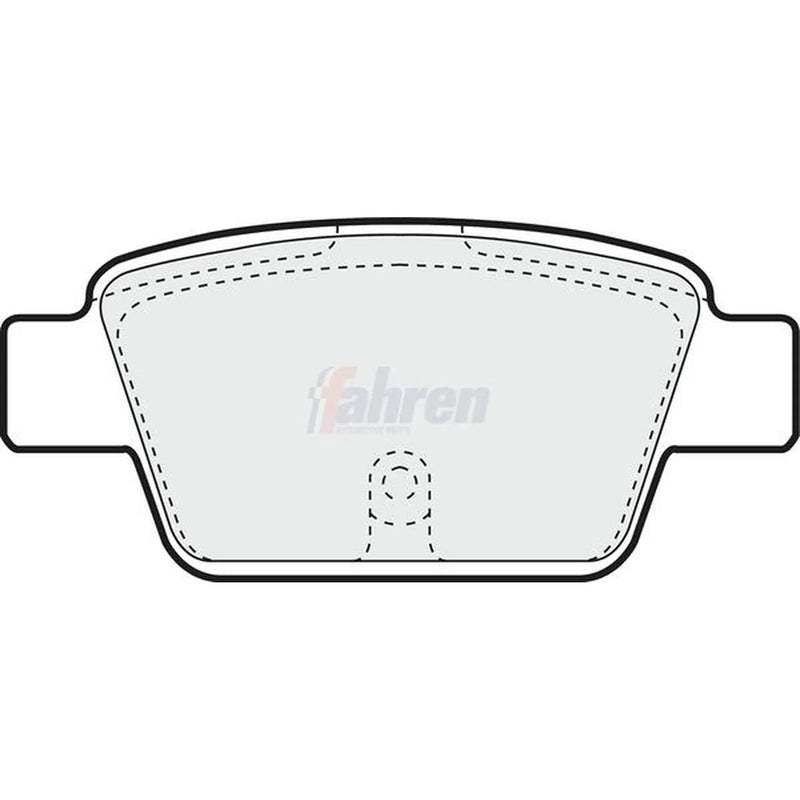 Fahren Rear Brake Pad Set fits Alfa Romeo Mito 2008-2018 1.4 1.6