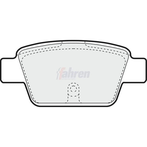 Fahren Rear Brake Pad Set FBP3128