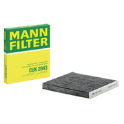 MANN-FILTER Cabin Air Filter (Pollen Filter) behind the glove CUK 2043
