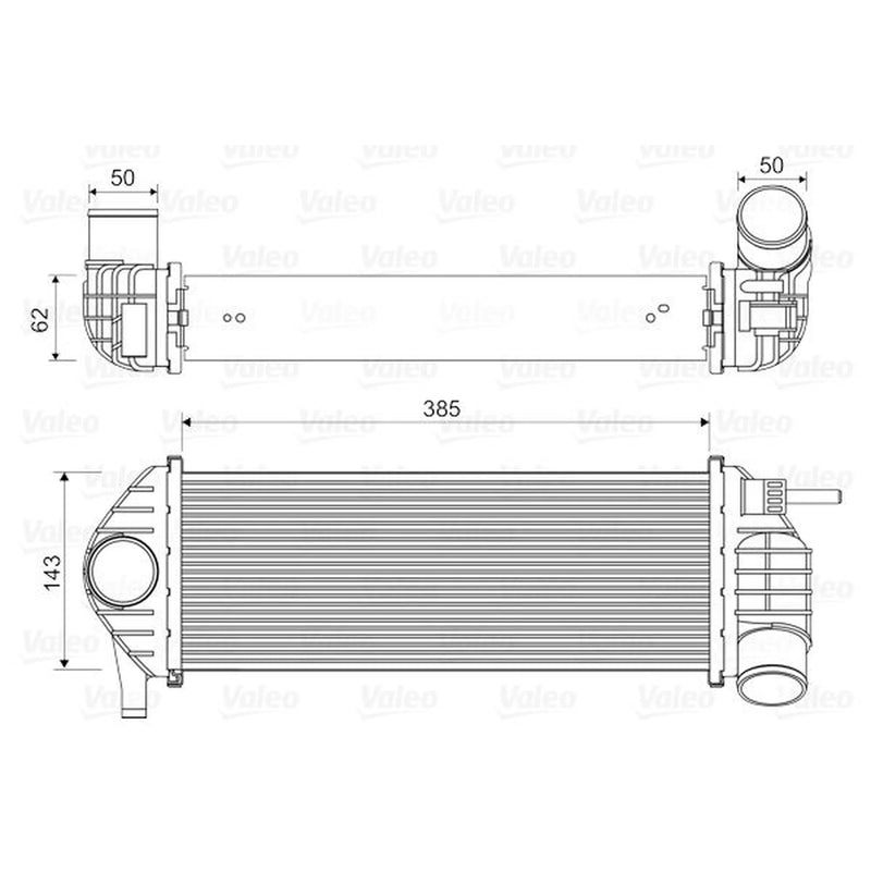 Valeo Intercooler (Charge Air Cooler) 818584