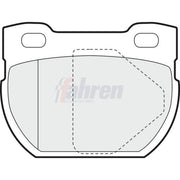 Fahren Rear Brake Pad Set FBP3296
